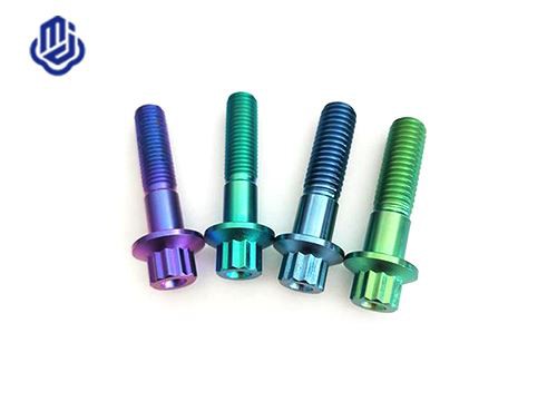 12 پوائنٹ فلانگے ٹائٹینیئم بولٹس